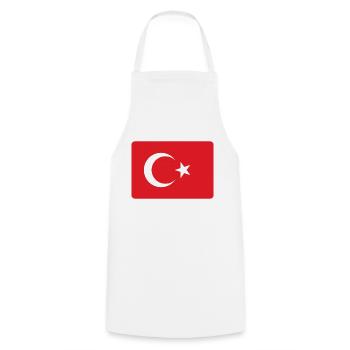 DIE TÜRKEI. - Kochschürze - Weiß - Vorne - AI Model Male 185 dark (185cm)
