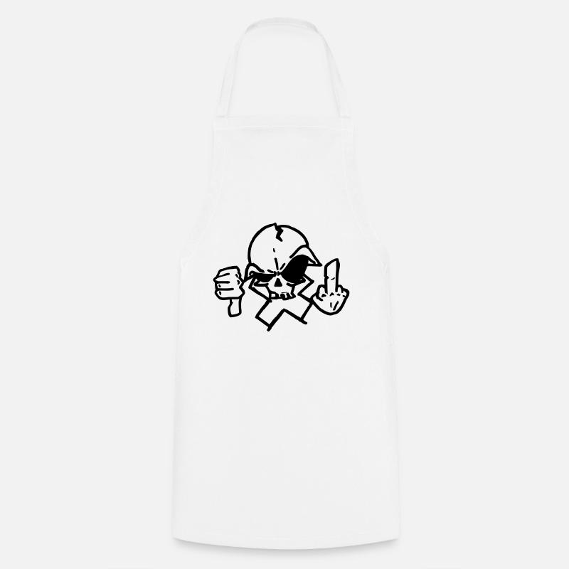 croix crane - Tablier de cuisine - blanc