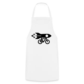 Rocket bike Bike bike bicycle cycle quickly - Cooking Apron - white - Front - AI Model Male 185 dark (185cm)