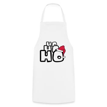 Santa ho ho ho christmas nikolaus weihnac - Cooking Apron - white - Front - AI Model Male 185 dark (185cm)
