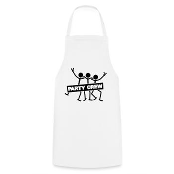 Party Crew Team - Cooking Apron - white - Front - AI Model Male 185 dark (185cm)
