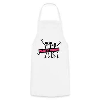 Party Crew Team - Cooking Apron - white - Front - AI Model Male 185 dark (185cm)
