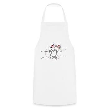 team_bride_flower_1 - Tablier de cuisine - blanc - Devant - AI Model Male 185 dark (185cm)