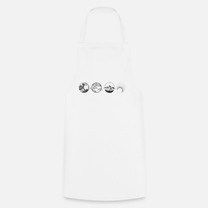 Éléments Dessin dessin print elements - Tablier de cuisine - blanc