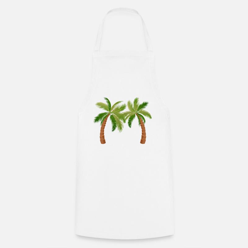 palm tree palm palms - Cooking Apron - white