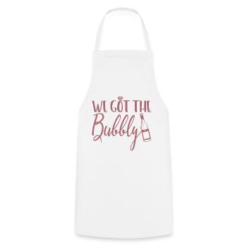 We Got The Bubbly - Bachelorette Party Bridal Gift - Cooking Apron - white - Front - AI Model Male 185 dark (185cm)
