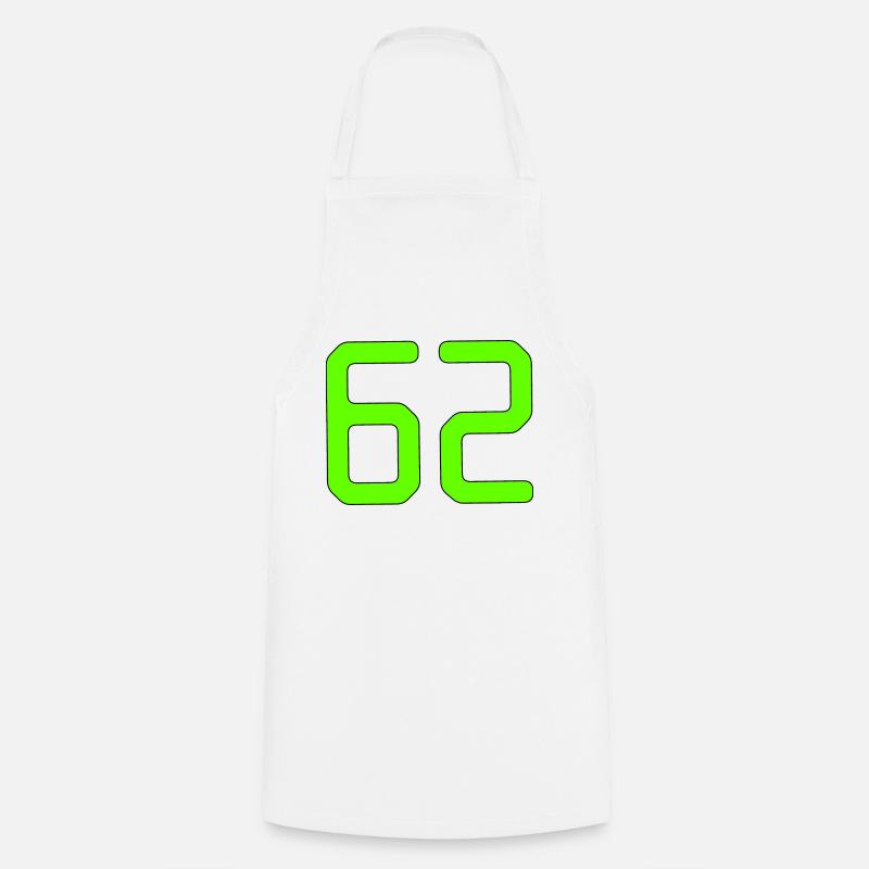 Numéro 62 - Tablier de cuisine - blanc