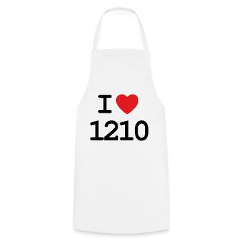 I love 1210 - Ich liebe Floridsdorf Shirt - Kochschürze - Weiß - Vorne - AI Model Male 185 dark (185cm)