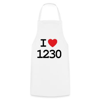 I love 1230 - Ich liebe Liesing Shirt - Kochschürze - Weiß - Vorne - AI Model Male 185 dark (185cm)