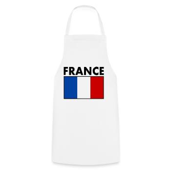 FRANCE DRAPEAU - Tablier de cuisine - blanc - Devant - AI Model Male 185 dark (185cm)