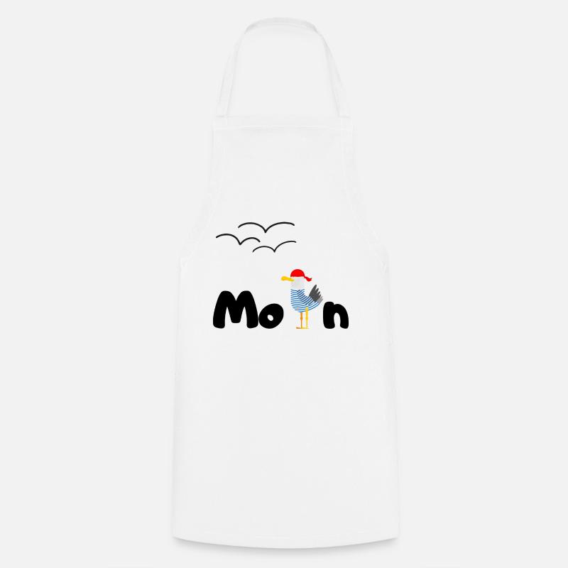 moin möwe - Kochschürze - Weiß