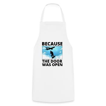 Skysurfing Skydiving Extreme Sport Skydiver Funny - Cooking Apron - white - Front - AI Model Male 185 dark (185cm)