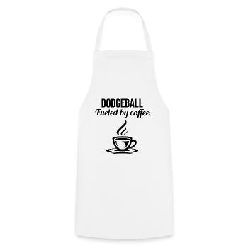 Joueur de Dodgeball Entraîneur Sport d’équipe Café Drôle - Tablier de cuisine - blanc - Devant - AI Model Male 185 dark (185cm)