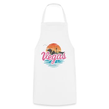Vegas City - Cooking Apron - white - Front - AI Model Male 185 dark (185cm)