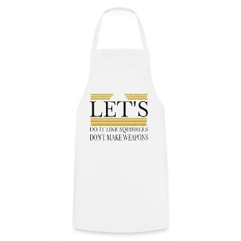 birthday present sayings present idea - Cooking Apron - white - Front - AI Model Male 185 dark (185cm)