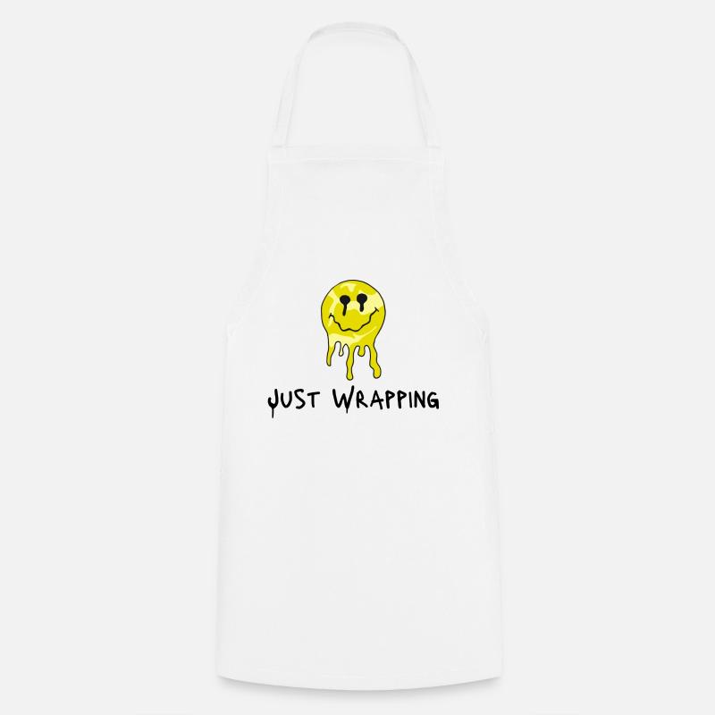 Red-Edition Car Wrapping Smile - Cooking Apron - white