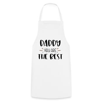 Daddy you are the best - Kochschürze - Weiß - Vorne - AI Model Male 185 dark (185cm)