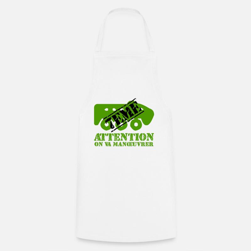 Attention on va manœuvrer - Tablier de cuisine - blanc