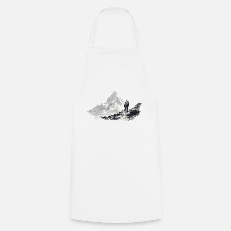 Vue sur l'inaccessible - Tablier de cuisine - blanc