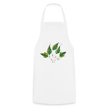 List - Cooking Apron - white - Front - AI Model Male 185 dark (185cm)