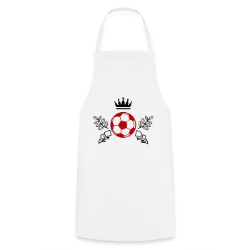 Soccer Icon - Cooking Apron - white - Front - AI Model Male 185 dark (185cm)