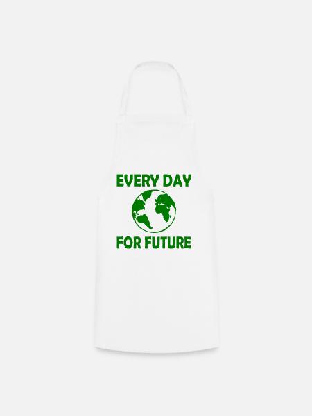 Every day for future - Kochschürze - Weiß
