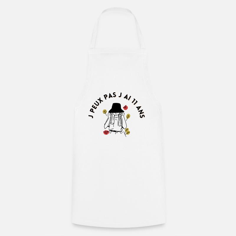 Non posso, ho 11 anni, regalo di compleanno, 11 anni - Grembiule da cucina - bianco