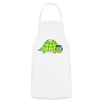 Süße Schildkröte Niedliches DJ Party Musik Tier - Kochschürze - Weiß - Vorne - AI Model Male 185 dark (185cm)