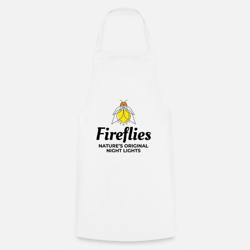 Lucioles Firefly Lightning Bug Insect Collector - Tablier de cuisine - blanc