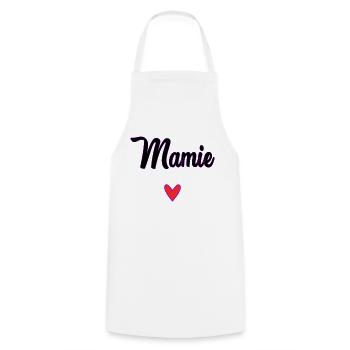 GRANNY. MOTHER'S DAY. HAPPY BIRTHDAY GRANDMA. I LOVE YOU - Cooking Apron - white - Front - AI Model Male 185 dark (185cm)