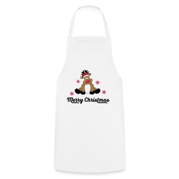 Joyeux Noël - Tablier de cuisine - blanc - Devant - AI Model Male 185 dark (185cm)