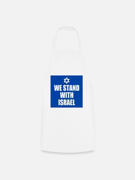 We stand with israel - Kochschürze - Weiß