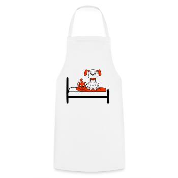 Dog Bed Cat Two Friends Team Kitten 2 Crew - Cooking Apron - white - Front - AI Model Male 185 dark (185cm)