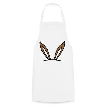 Hase Hasenohren Loch versteckt Tasche lustig süß - Kochschürze - Weiß - Vorne - AI Model Male 185 dark (185cm)