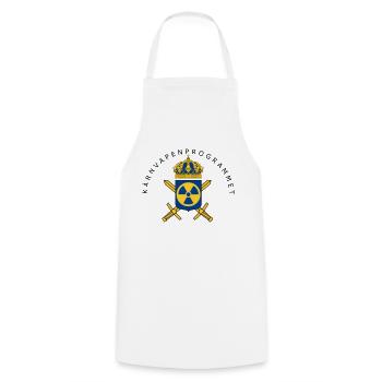 The Swedish Nuclear Weapons Programme - Cooking Apron - white - Front - AI Model Male 185 dark (185cm)