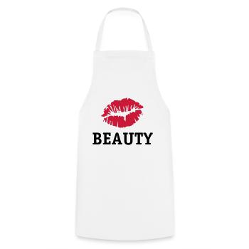 Beauty Kiss - Kochschürze - Weiß - Vorne - AI Model Male 185 dark (185cm)