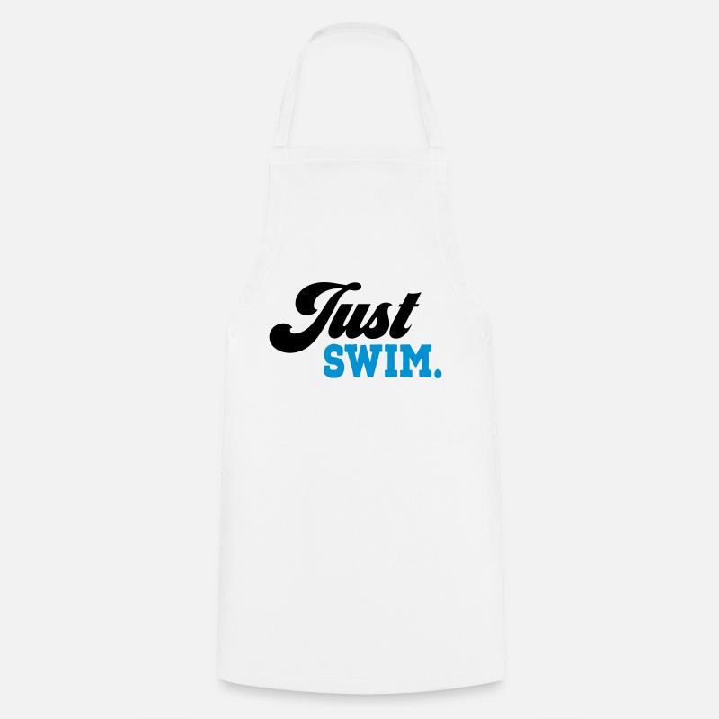 schwimmen - Kochschürze - Weiß