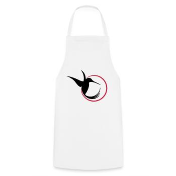 Humming-bird - Cooking Apron - white - Front - AI Model Male 185 dark (185cm)