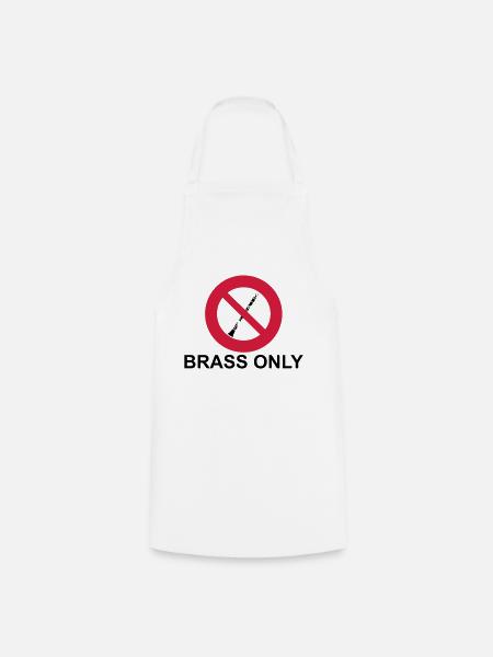 Brass Only - Kochschürze - Weiß