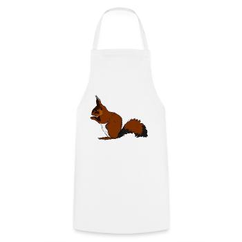 squirrel28 - Tablier de cuisine - blanc - Devant - AI Model Male 185 dark (185cm)