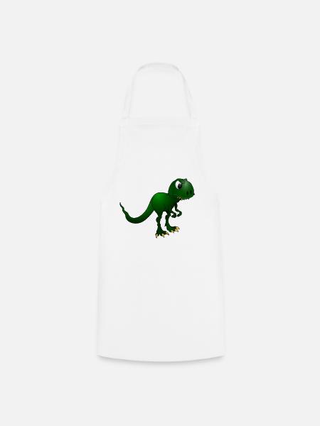 dino - Kochschürze - Weiß