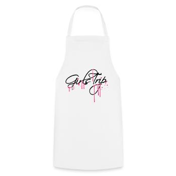 spray drops graffiti girls trip holiday fun rei - Cooking Apron - white - Front - AI Model Male 185 dark (185cm)