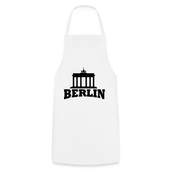 Berlin - Brandenburger Tor - Tablier de cuisine - blanc - Devant - AI Model Male 185 dark (185cm)