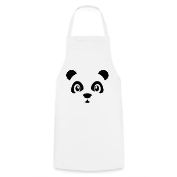 Cute panda Bear - Panda Bär - Zoo Tier - China - Kochschürze - Weiß - Vorne - AI Model Male 185 dark (185cm)