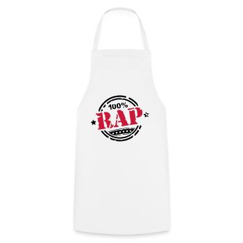 100_pro_rap_di2 - Tablier de cuisine - blanc - Devant - AI Model Male 185 dark (185cm)