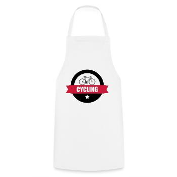 Cycling - Tablier de cuisine - blanc - Devant - AI Model Male 185 dark (185cm)