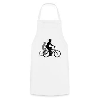 3 friends team sport crew race race cyclists - Cooking Apron - white - Front - AI Model Male 185 dark (185cm)