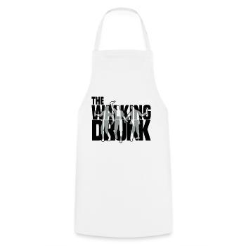 the walking drunk - Kochschürze - Weiß - Vorne - AI Model Male 185 dark (185cm)
