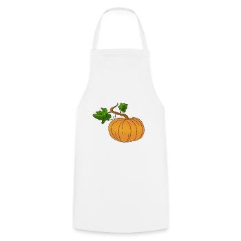 pumpkin, autumn, halloween, fest - Kochschürze - Weiß - Vorne - AI Model Male 185 dark (185cm)