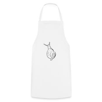 Snail, animal - Cooking Apron - white - Front - AI Model Male 185 dark (185cm)